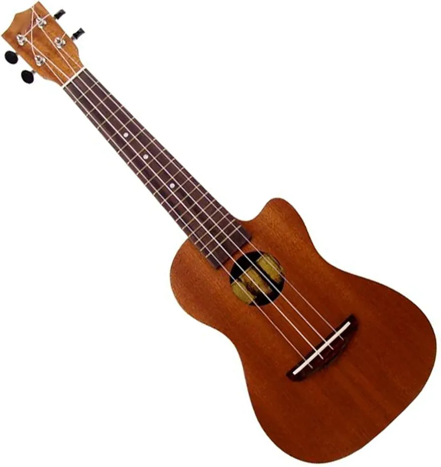 Ukelele para Principiante Instrumento De Cuerda De Ukelele De Guitarra Con Diapasón De Palisandro Con Cuerpo De Caoba De 24 Pulgadas Ukelele Profesional