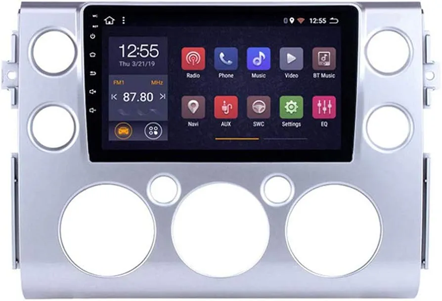 Sistema de navegación GPS, 9 pulgadas Android 8.1 estéreo 2.5D pantalla táctil templada para Toyota FJ CRUISER 2007-2018 reproductor multimedia estéreo,Wifi 2g+32g