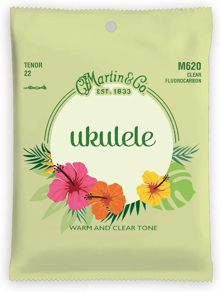 Martin M620 Juego de cuerdas para ukelele 21.6-28.34-25.6, Fluorocarbone, Tenor