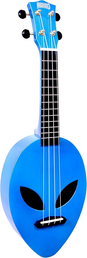 Mahalo Ukelele soprano creativo para niños y principiantes, instrumentos de cuerda musical con cabezal de máquina engranado y funda, ukelele de guitarra pequeño para niños y adultos, regalos de música