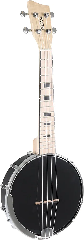 GEWA Banjo Manoa B-CO-A - Ukelele con funda, color negro