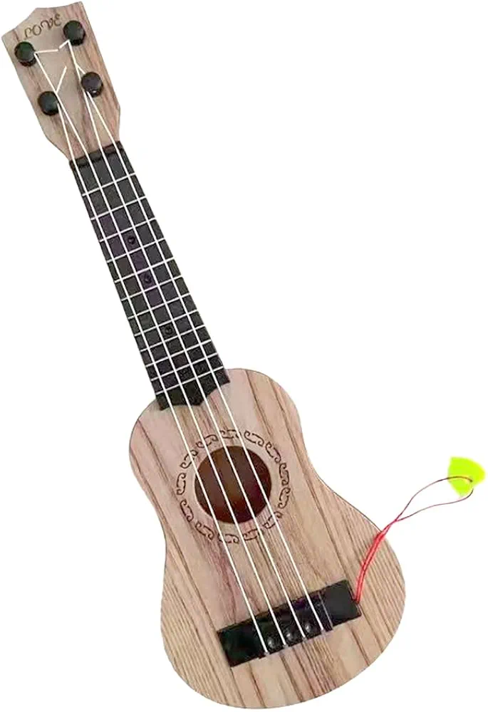 pintoc Ukelele para NiñOs de 17 Pulgadas, Guitarra de 4 Cuerdas, Miniguitarra, Instrumentos Musicales para NiñOs, Juguetes con PúAs para NiñOs PequeñOs, NiñOs y NiñAs, C