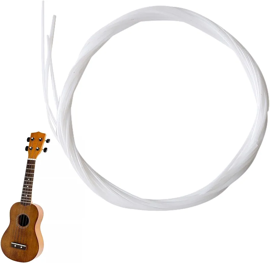 Juego de cuerdas para ukelele - Cuerdas de instrumentos musicales 4 piezas/juego | Accesorio de repuesto para cuerdas de ukelele regular soprano para principiantes