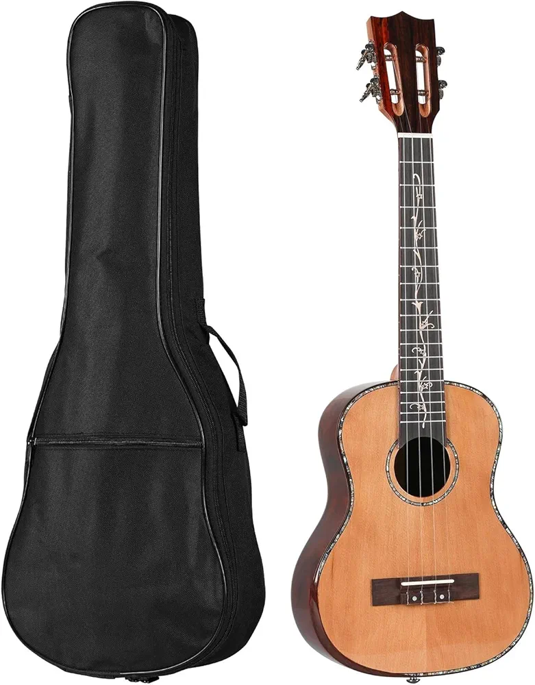 Ukelele para Principiante Ukelele Tenor De 26 Pulgadas, Instrumento De Cuerda De Ukeleles De Madera Maciza De Abeto Para Adultos Ukelele Profesional