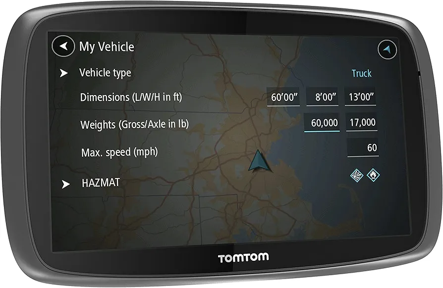 TomTom Trucker 5000 - Navegador GPS para el camión (pantalla táctil de 5", USB, microSD, control de voz y de trafico)